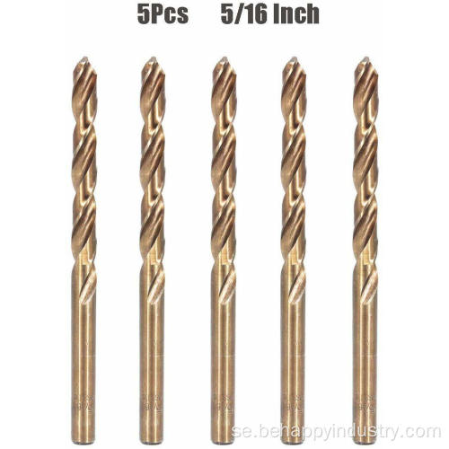 Cobalt Steel Twist Drill Bit Set of 5sts